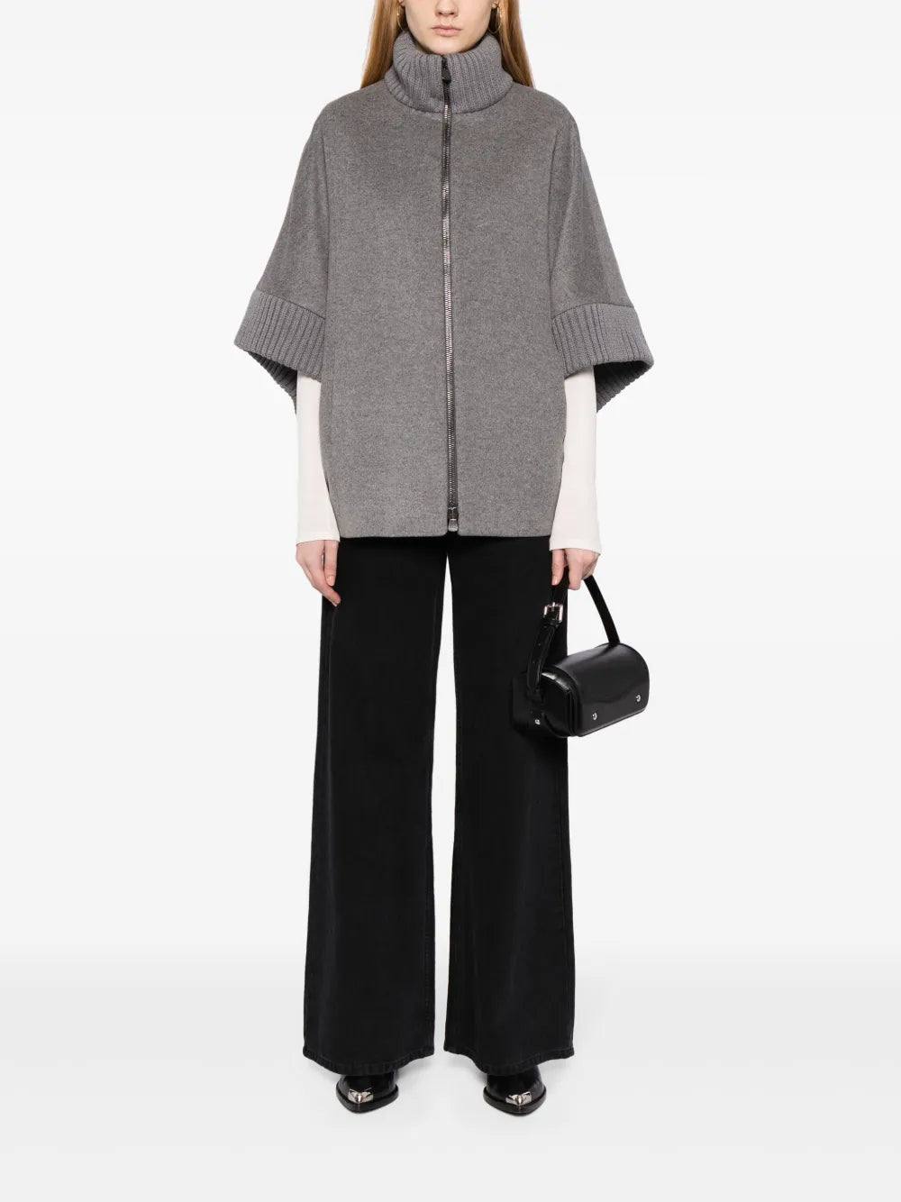 Wide-Sleeves Virgin Wool Jacket