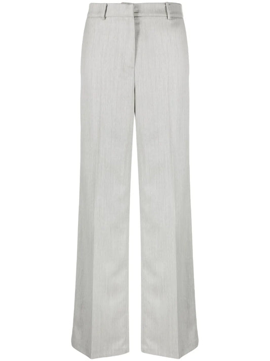 High-Rise Straight-Leg Tailored Trousers
