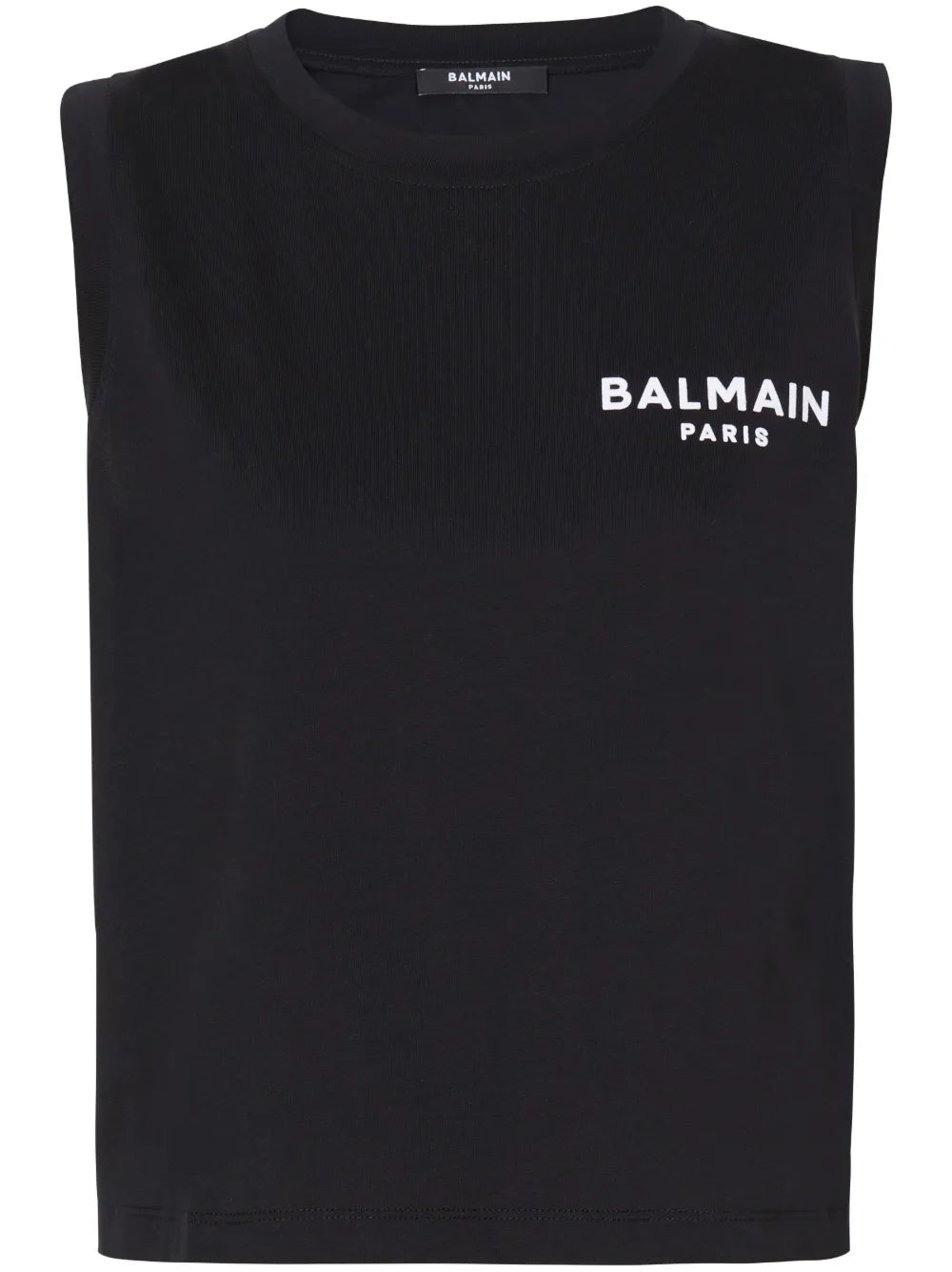 Logo-Flocked Cotton Top