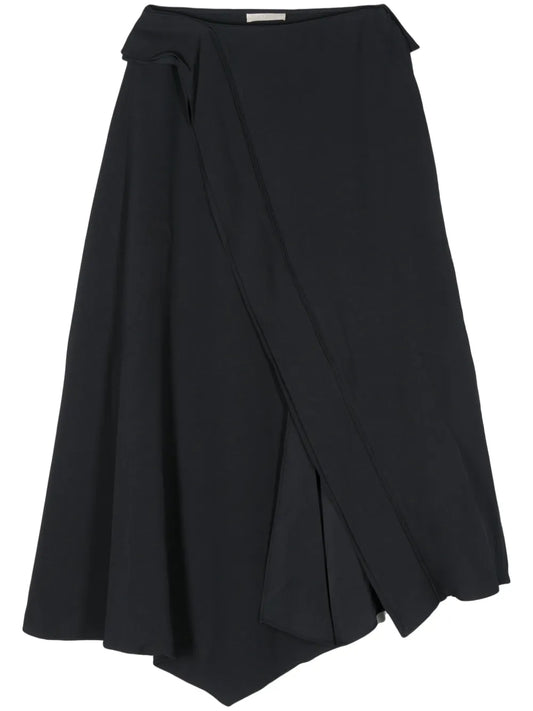 Violette Draped Midi Skirt