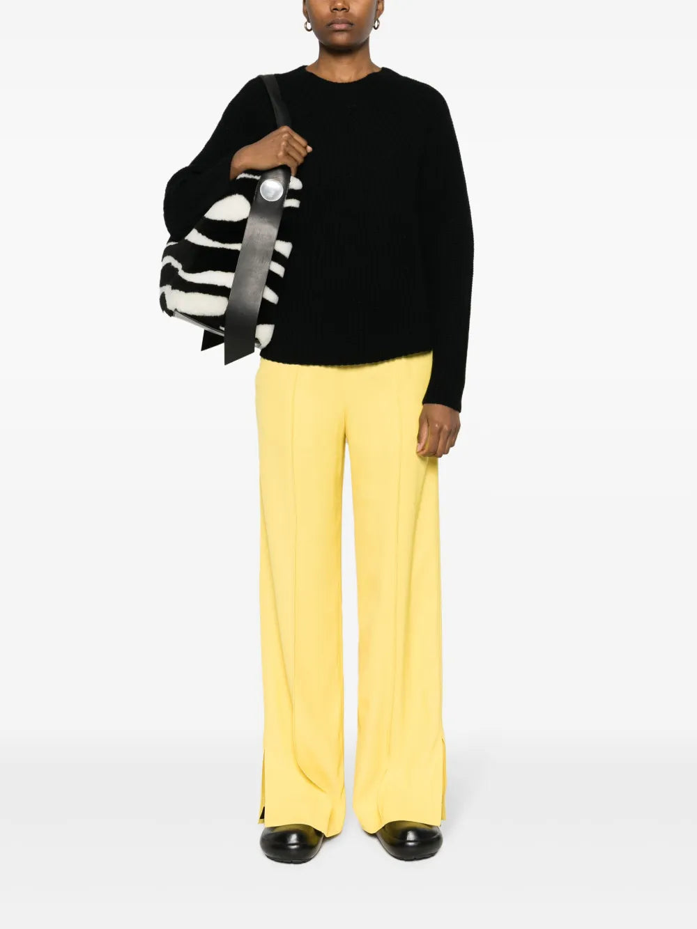 Crew-Neck Virgin Wool-Blend Jumper