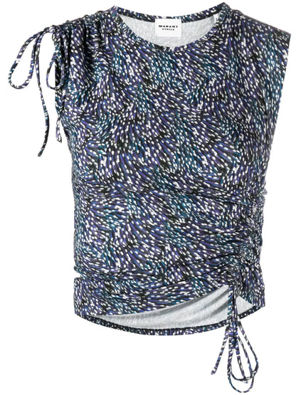Janis Spot-Print Blouse