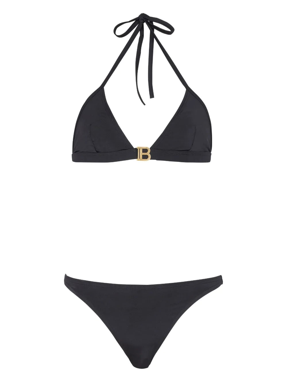 Logo-Print Triangle Bikini Set