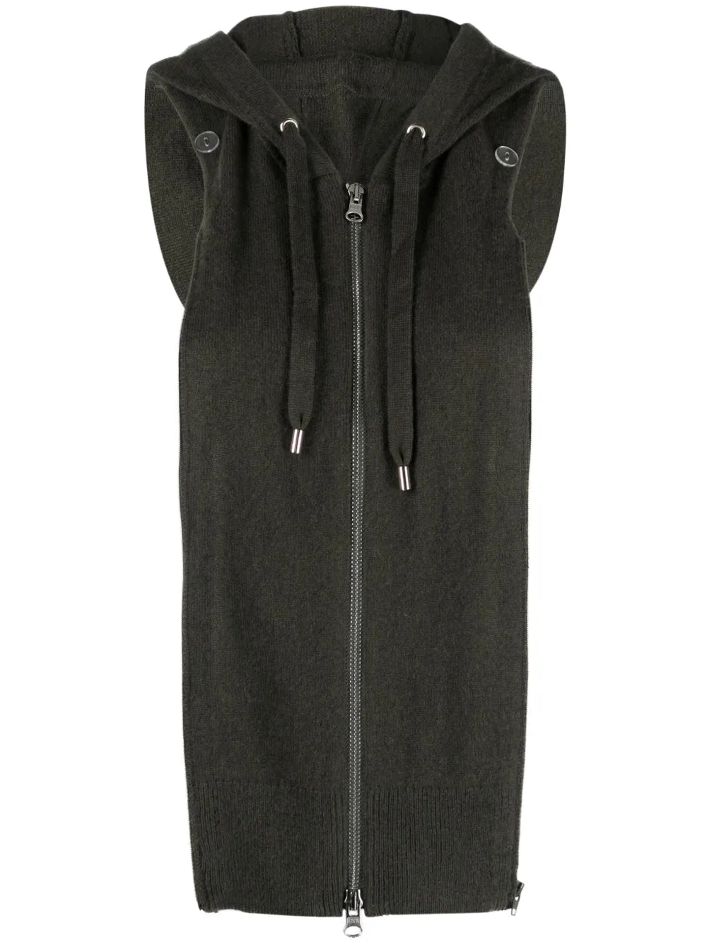 Hooded Wool-Blend Dickey