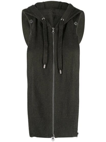 Hooded Wool-Blend Dickey