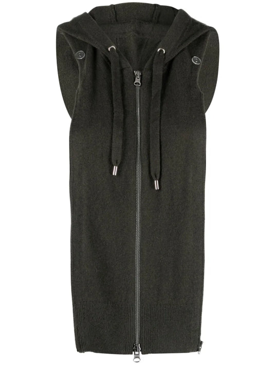 Hooded Wool-Blend Dickey