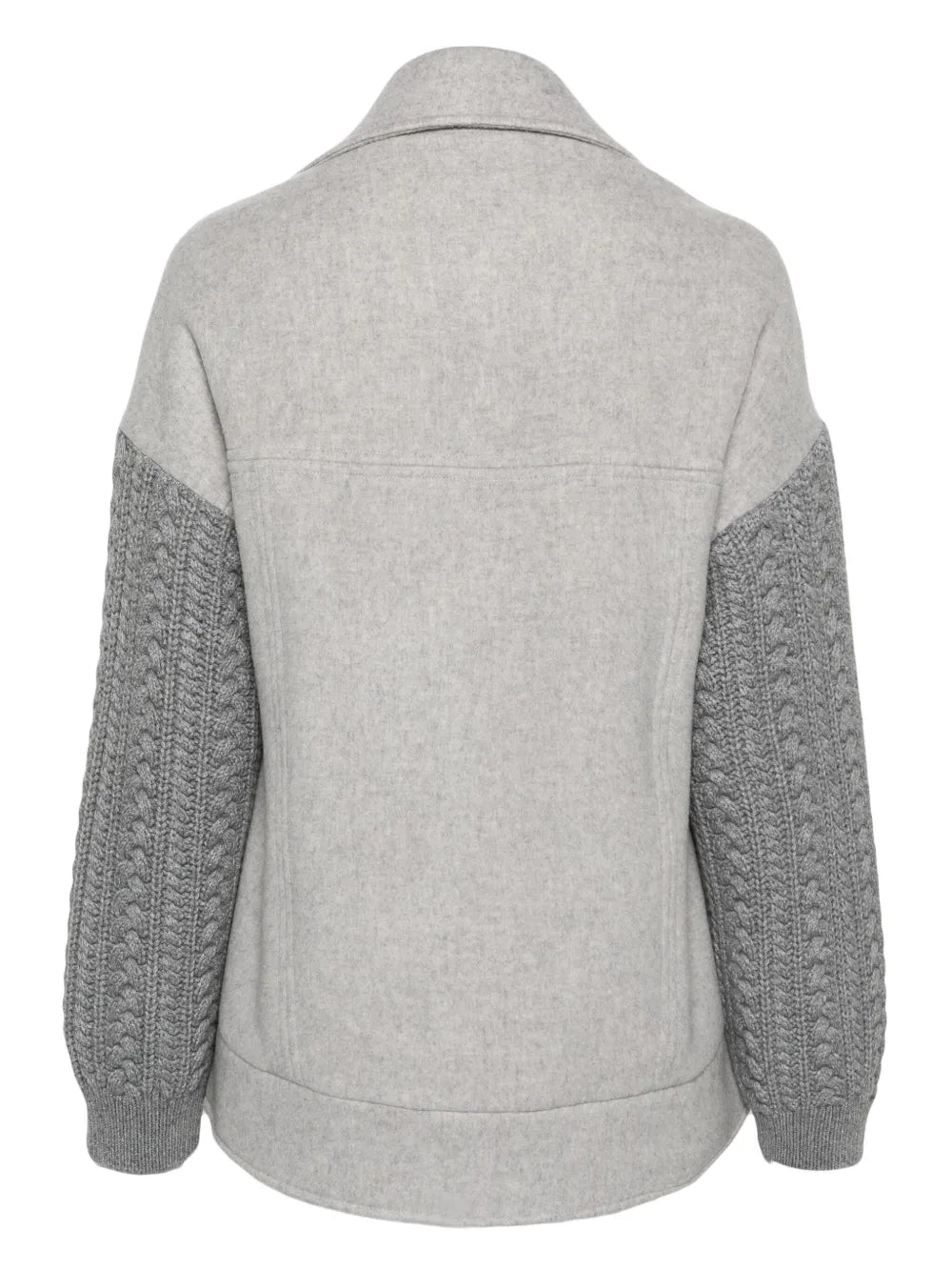 Contrast-Sleeve Jacket