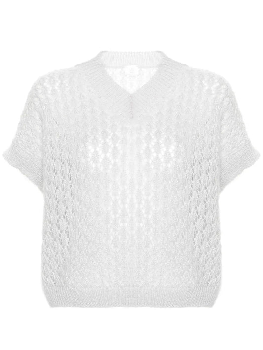 V-Neck Knitted Top