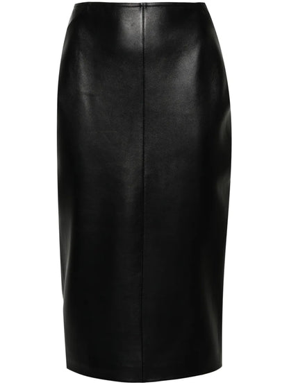 Leather Midi Skirt