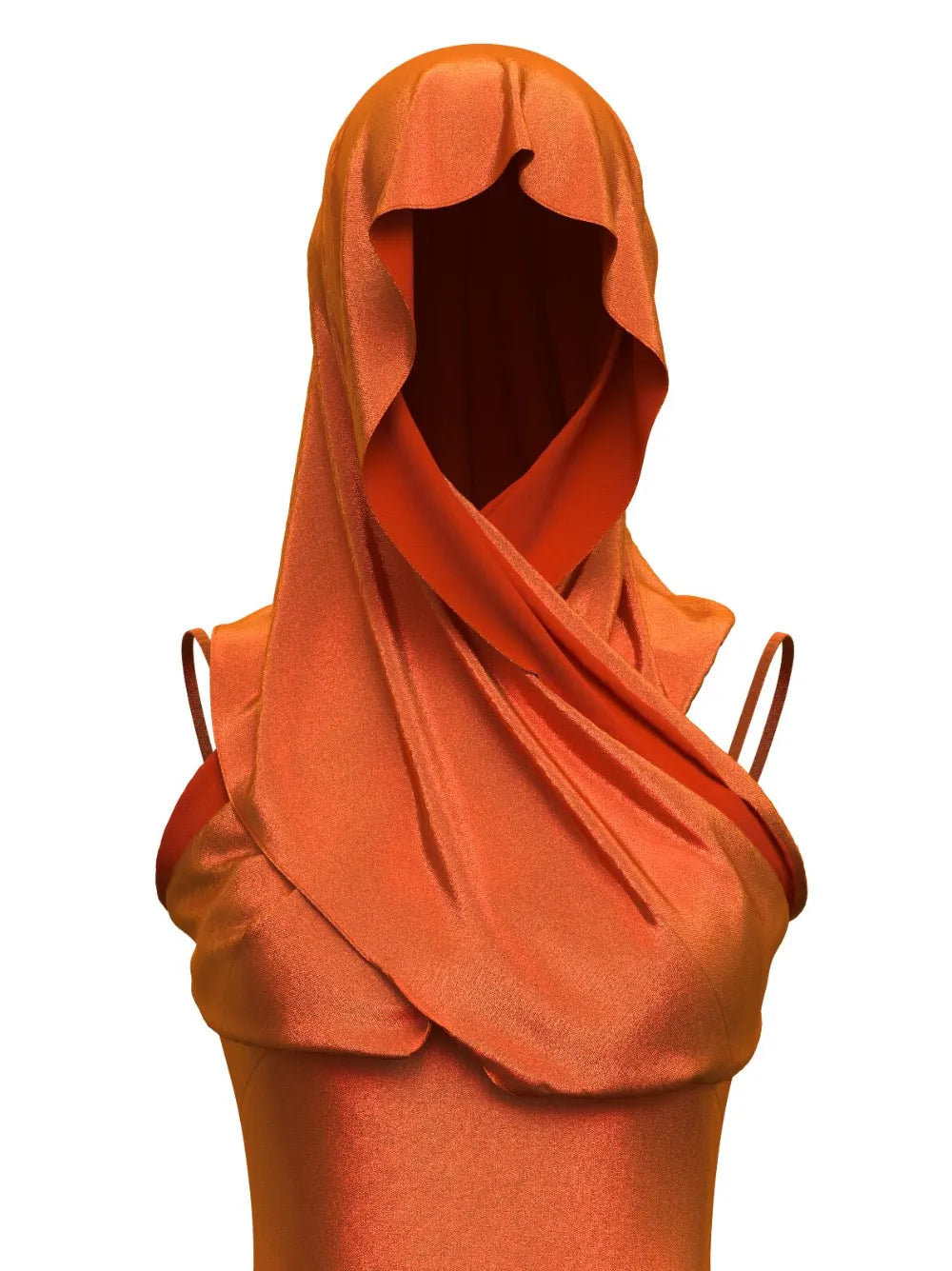 The Hood Draped Minidress
