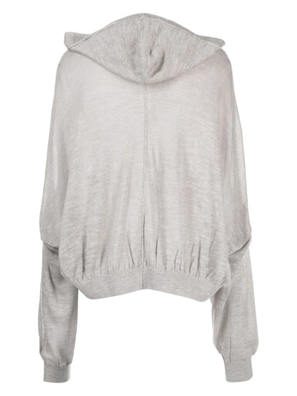 V-Neck Concealed-Fastening Cardigan