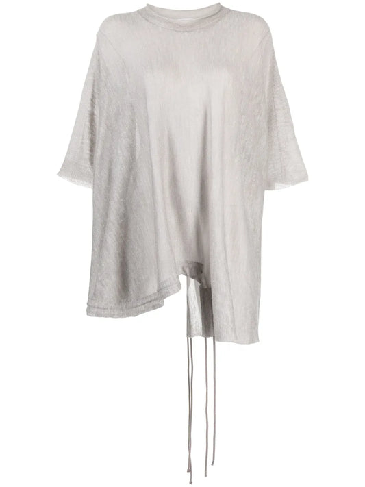 Asymmetric-Design Short-Sleeve T-Shirt