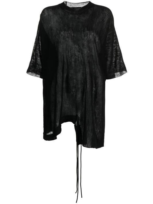 Asymmetric-Design Short-Sleeve T-Shirt