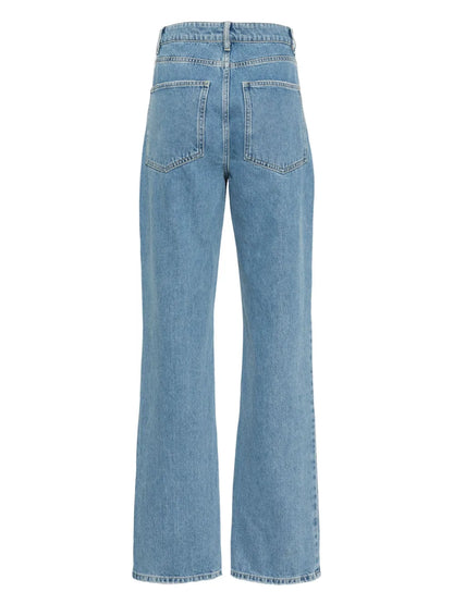 Miliumlo Mid-Rise Straight-Leg Jeans
