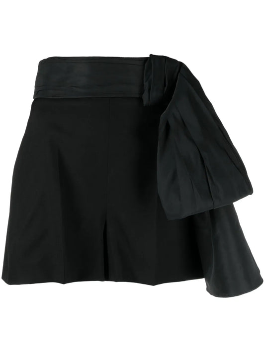 Bow-Detail Tailored Shorts