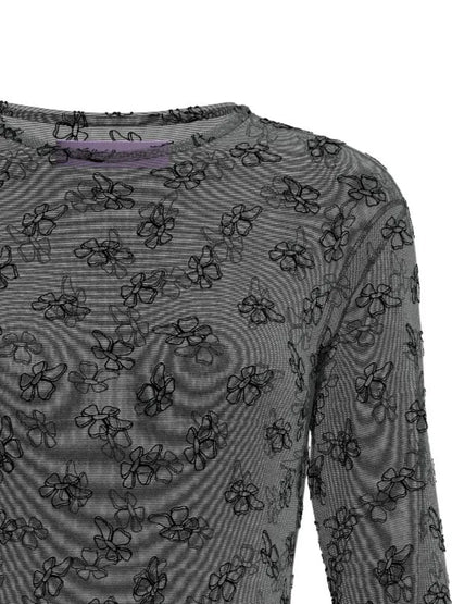 Tere Floral-Embroidered Dress