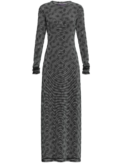 Tere Floral-Embroidered Dress
