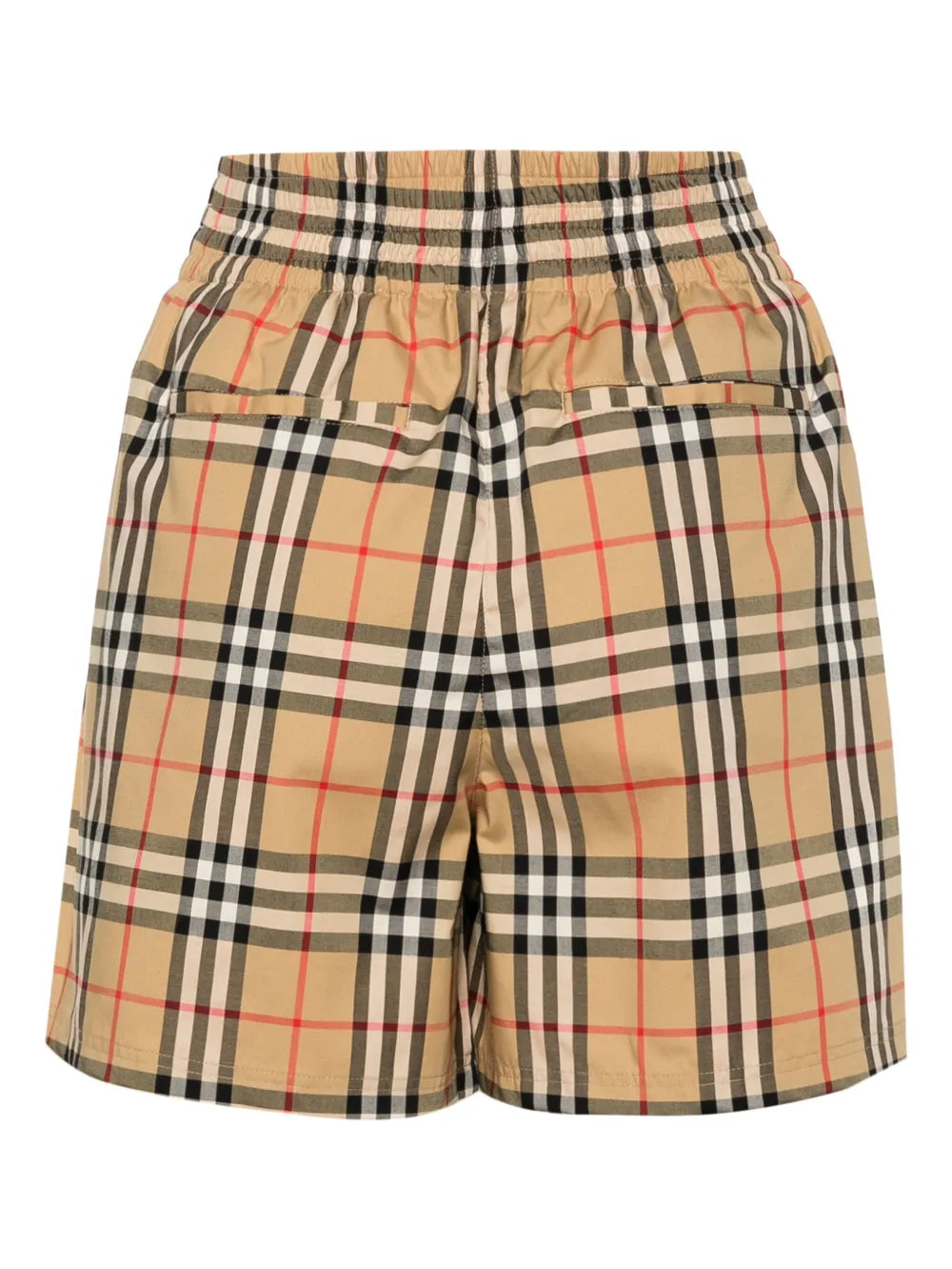 Vintage Check-Pattern Shorts