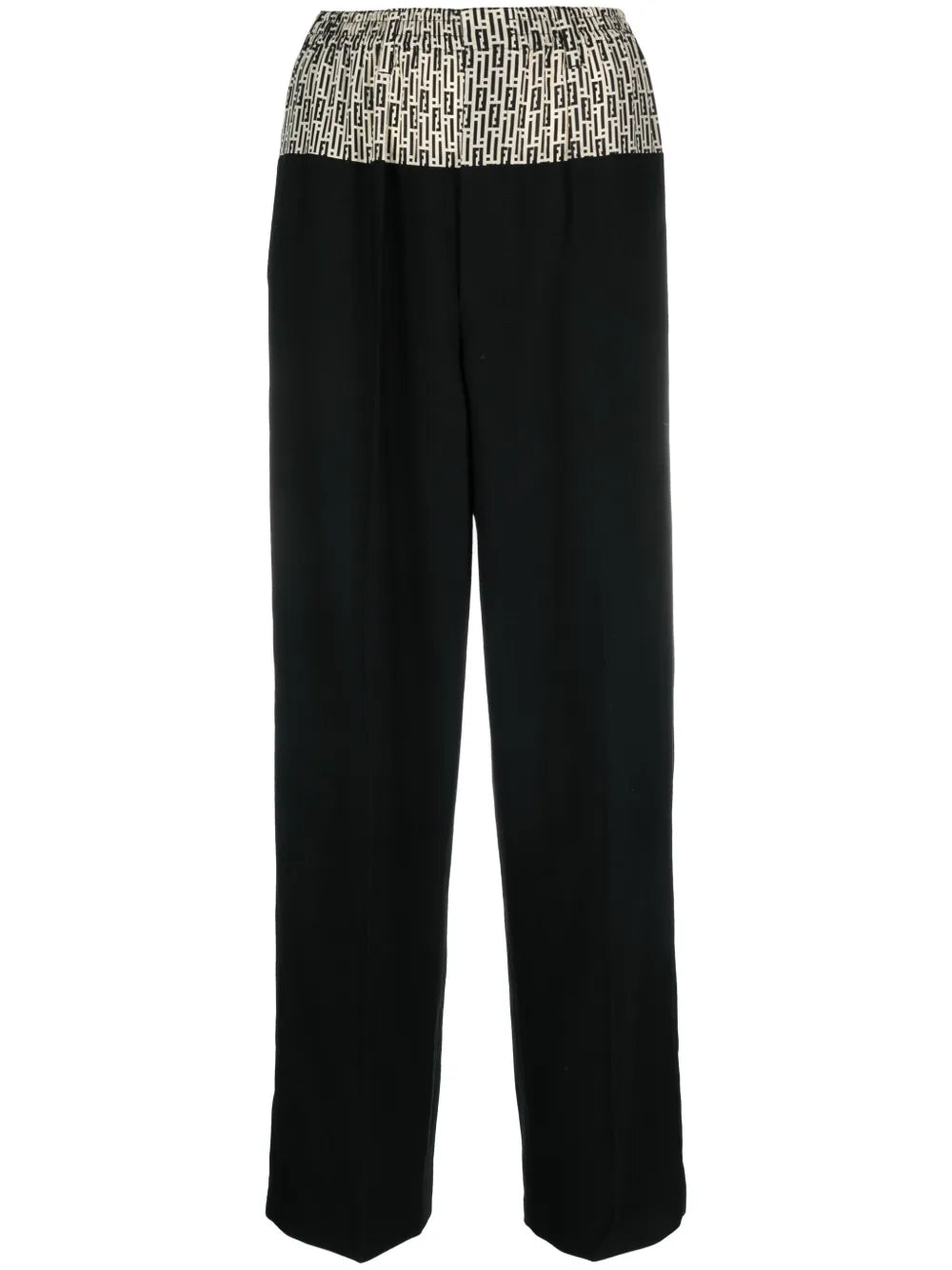 Logo-Print Tailored Trousers