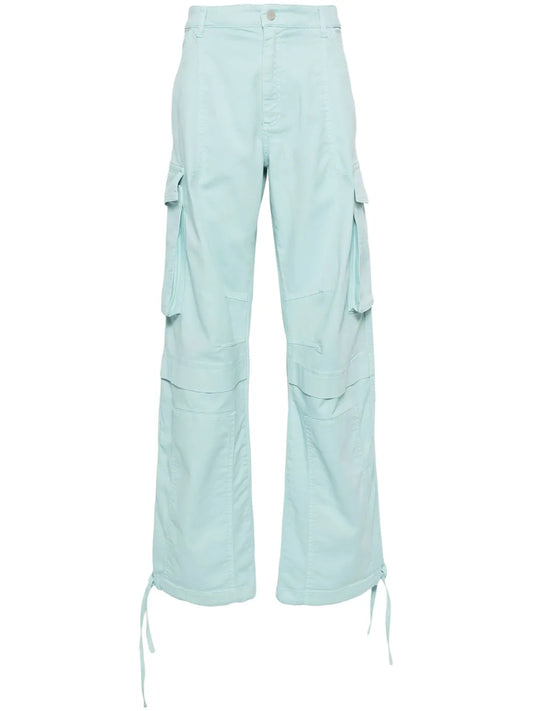 Wide-Leg Cargo Trousers