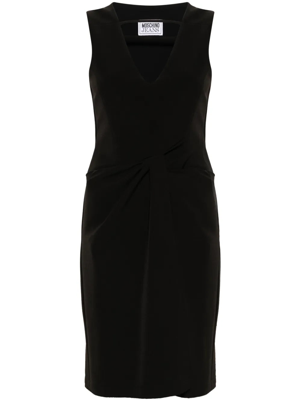 Gathered V-Neck Dress