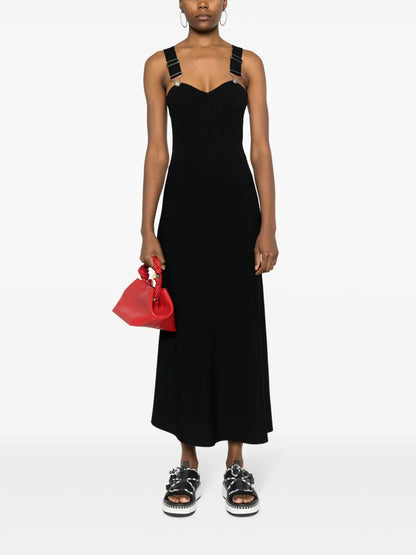 Flared Knitted Midi Dress