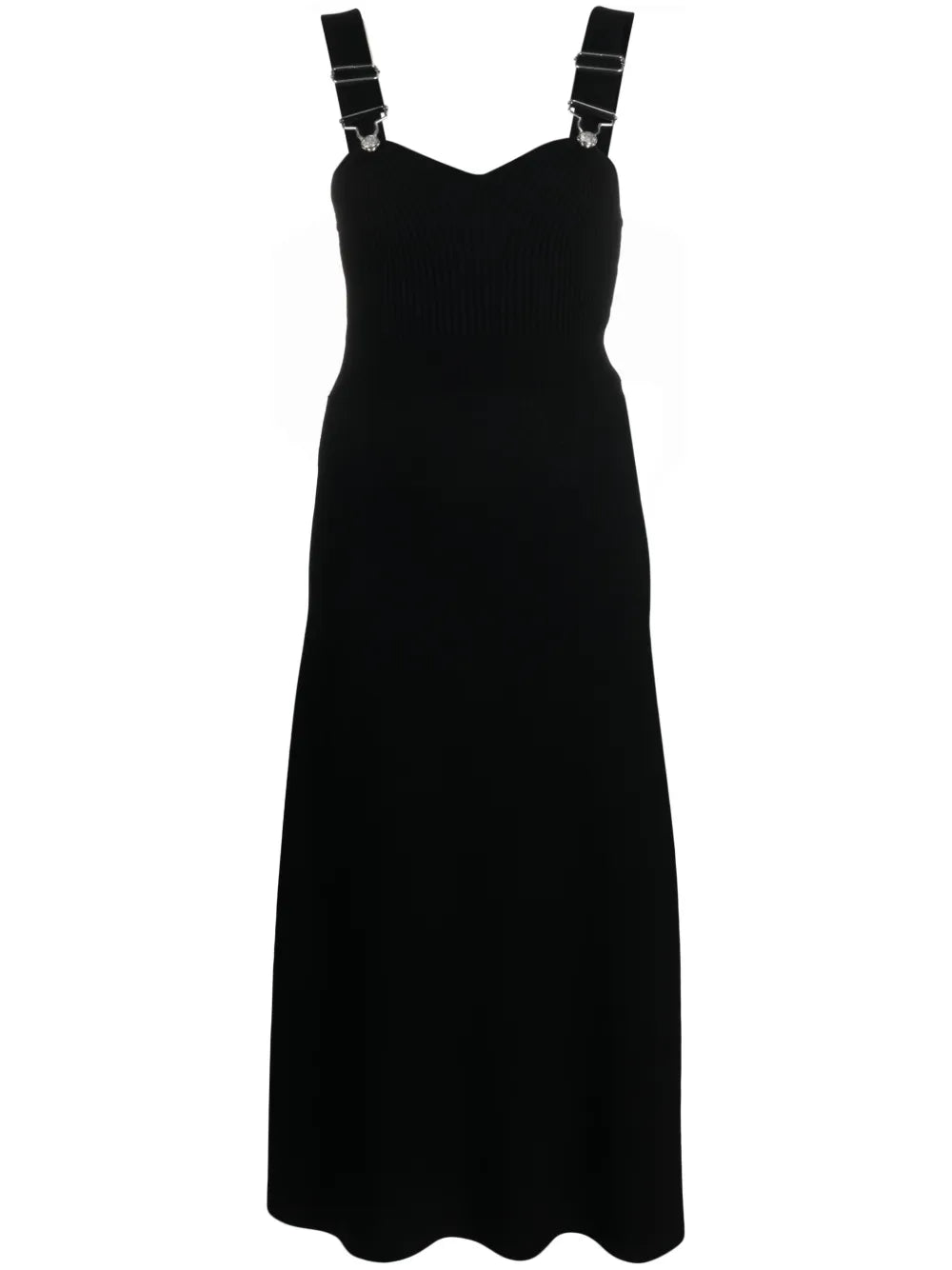 Flared Knitted Midi Dress