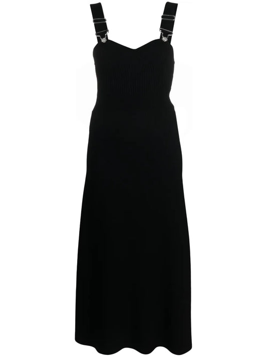 Flared Knitted Midi Dress