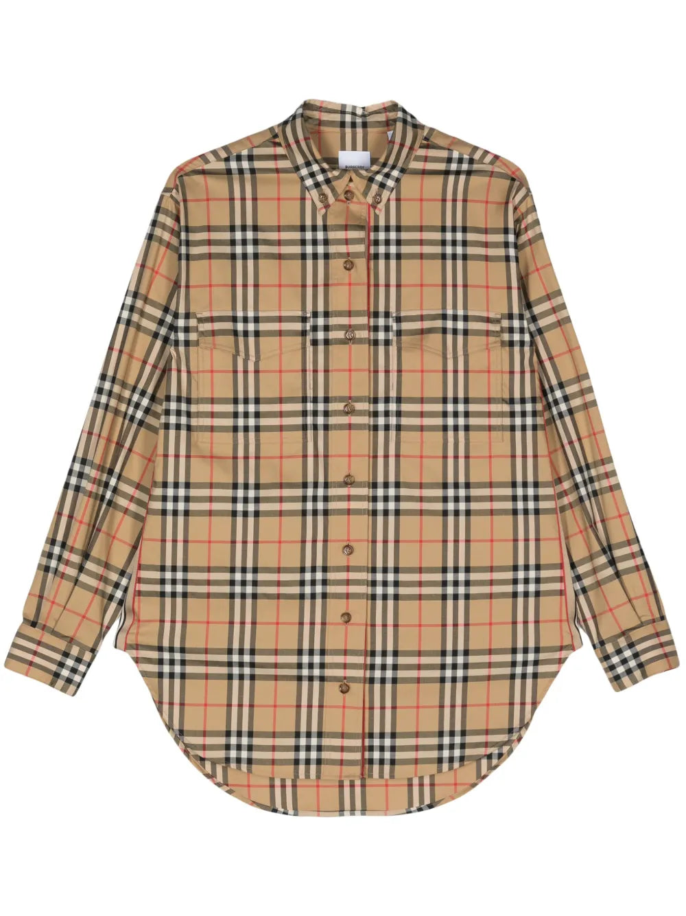 Vintage Check-Pattern Cotton Shirt