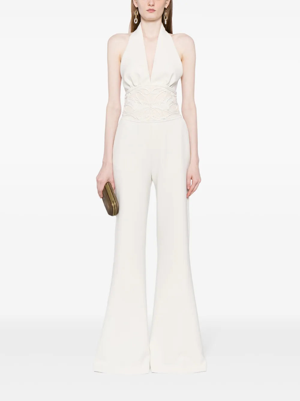 Sleeveless Halterneck Jumpsuit