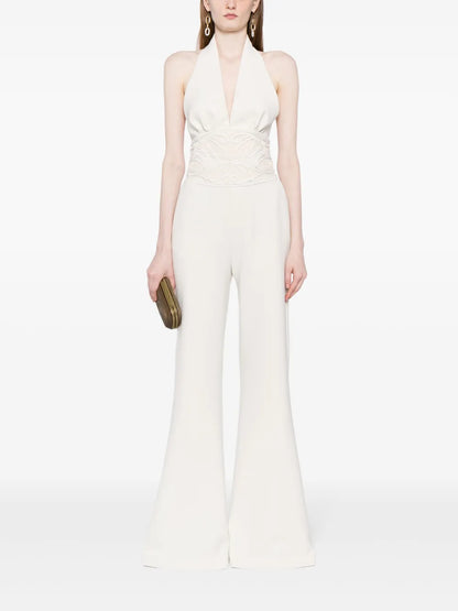 Sleeveless Halterneck Jumpsuit