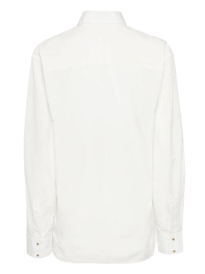 Embroidered Cut-Out Shirt