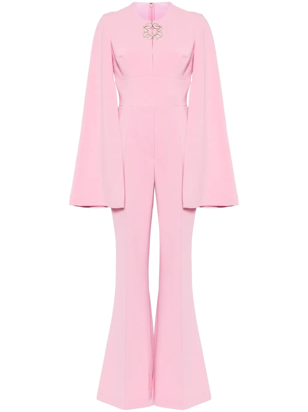 Logo-Plaque Flared Jumpsuit