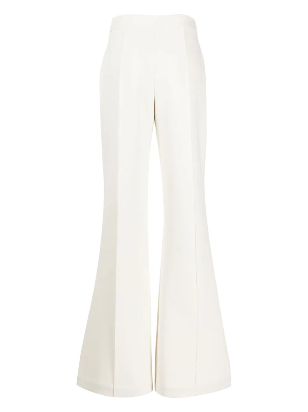 Pressed-Crease Cady Flared Trousers