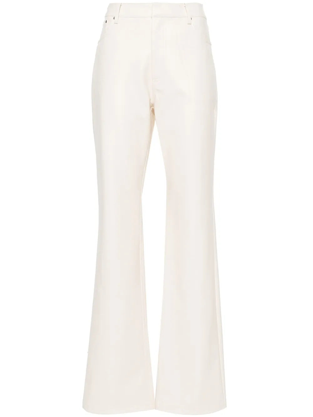 High-Waisted Long-Length Straight-Leg Trousers