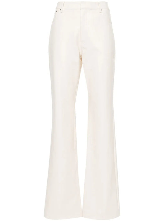 High-Waisted Long-Length Straight-Leg Trousers