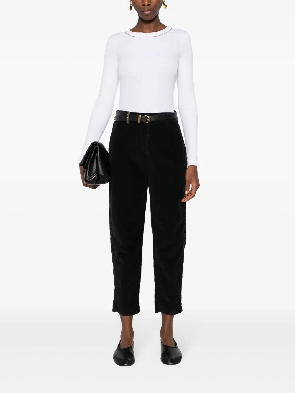 Corduroy Straight-Leg Trousers