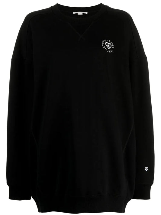 Logo-Patch Cotton Sweatshirt