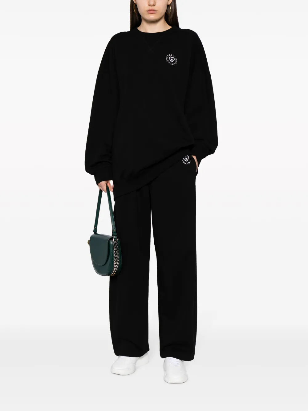 Logo-Patch Cotton Sweatshirt