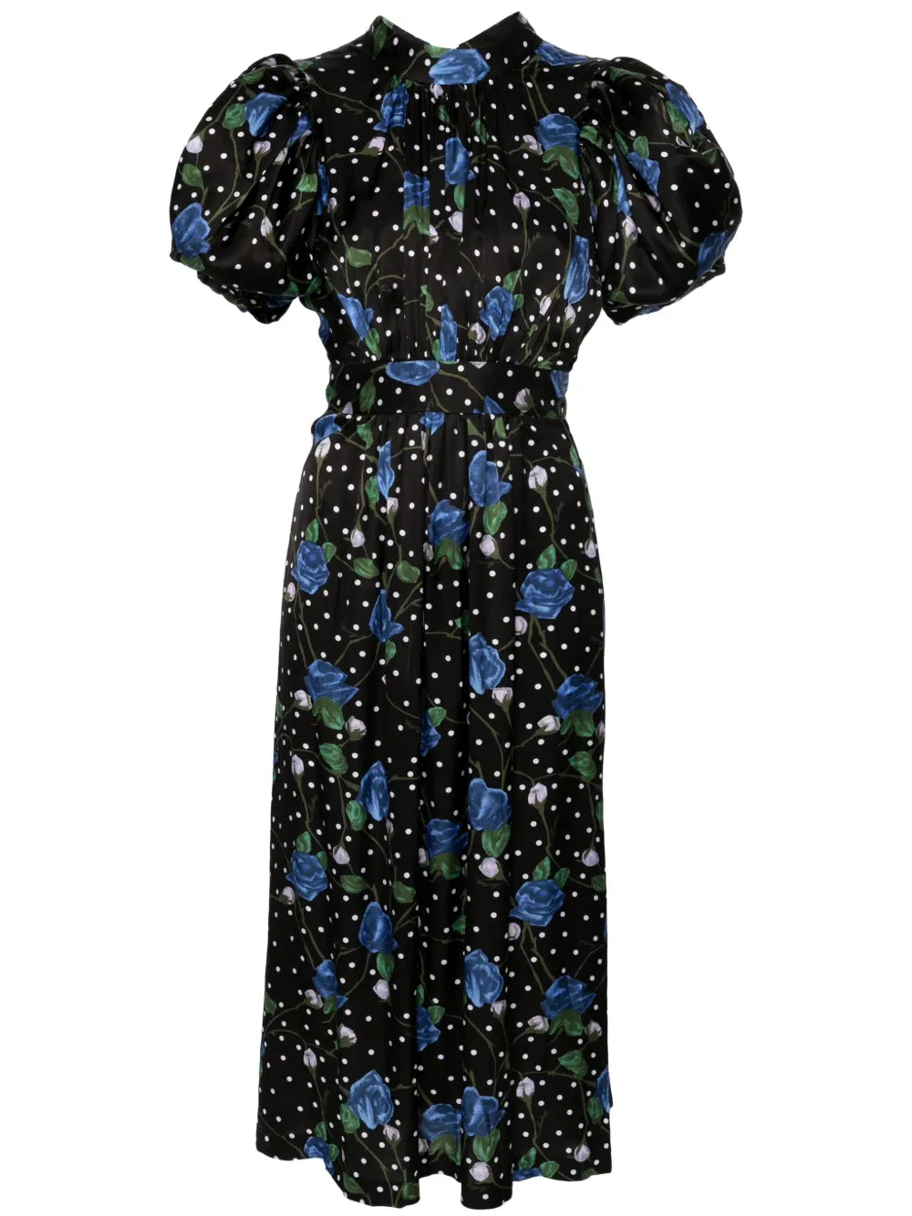 Floral-Print Midi Dress