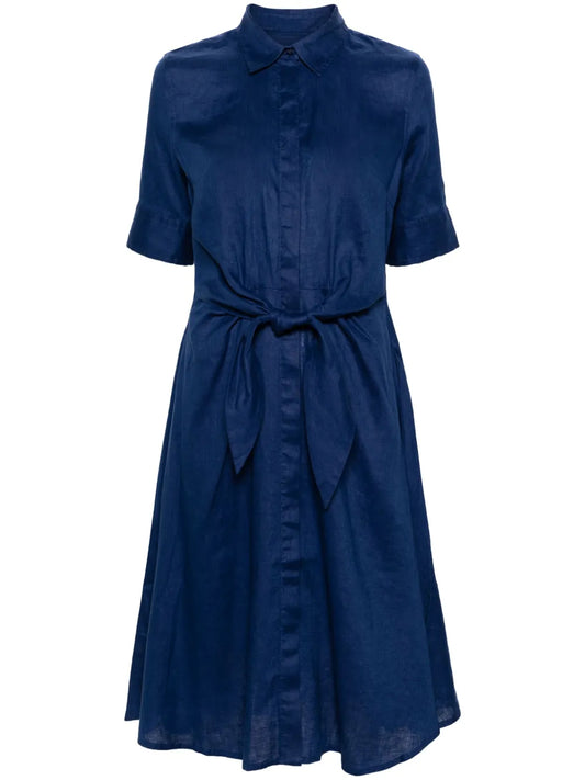Wakana Linen Midi Shirt Dress