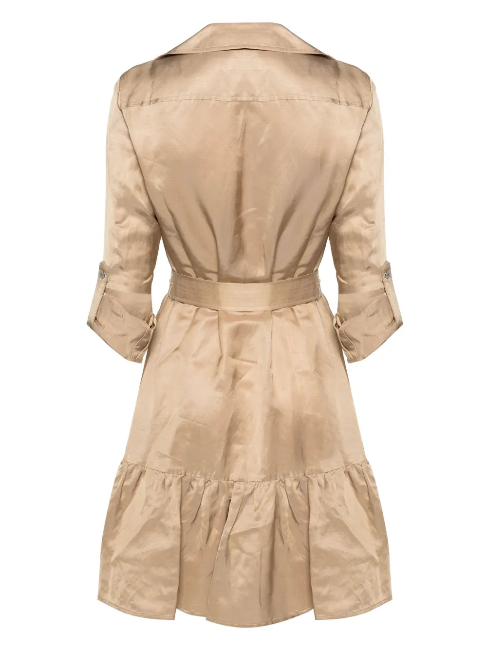 Long-Sleeve Flared-Hem Minidress