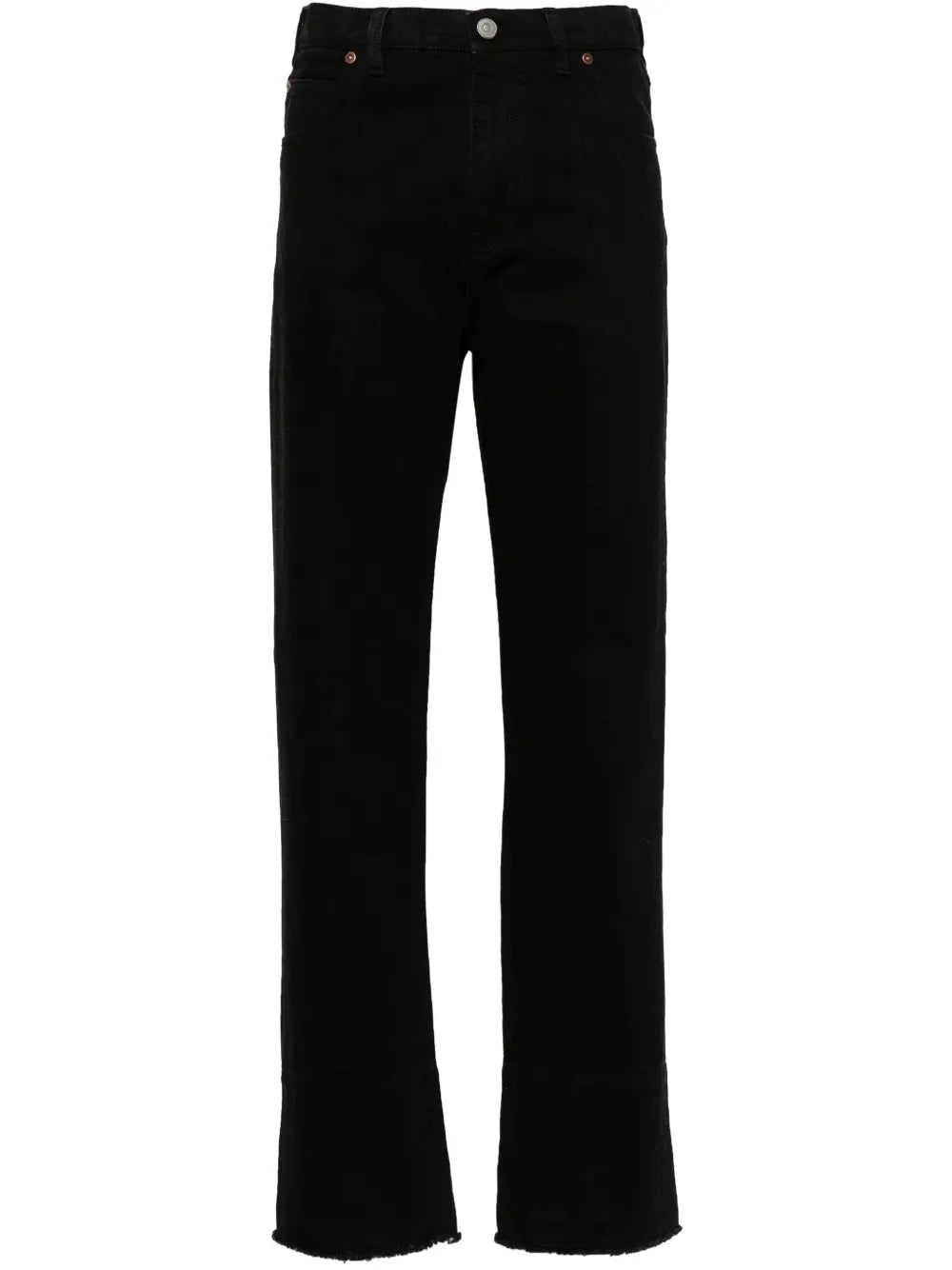 High-Waist Straight-Leg Jeans