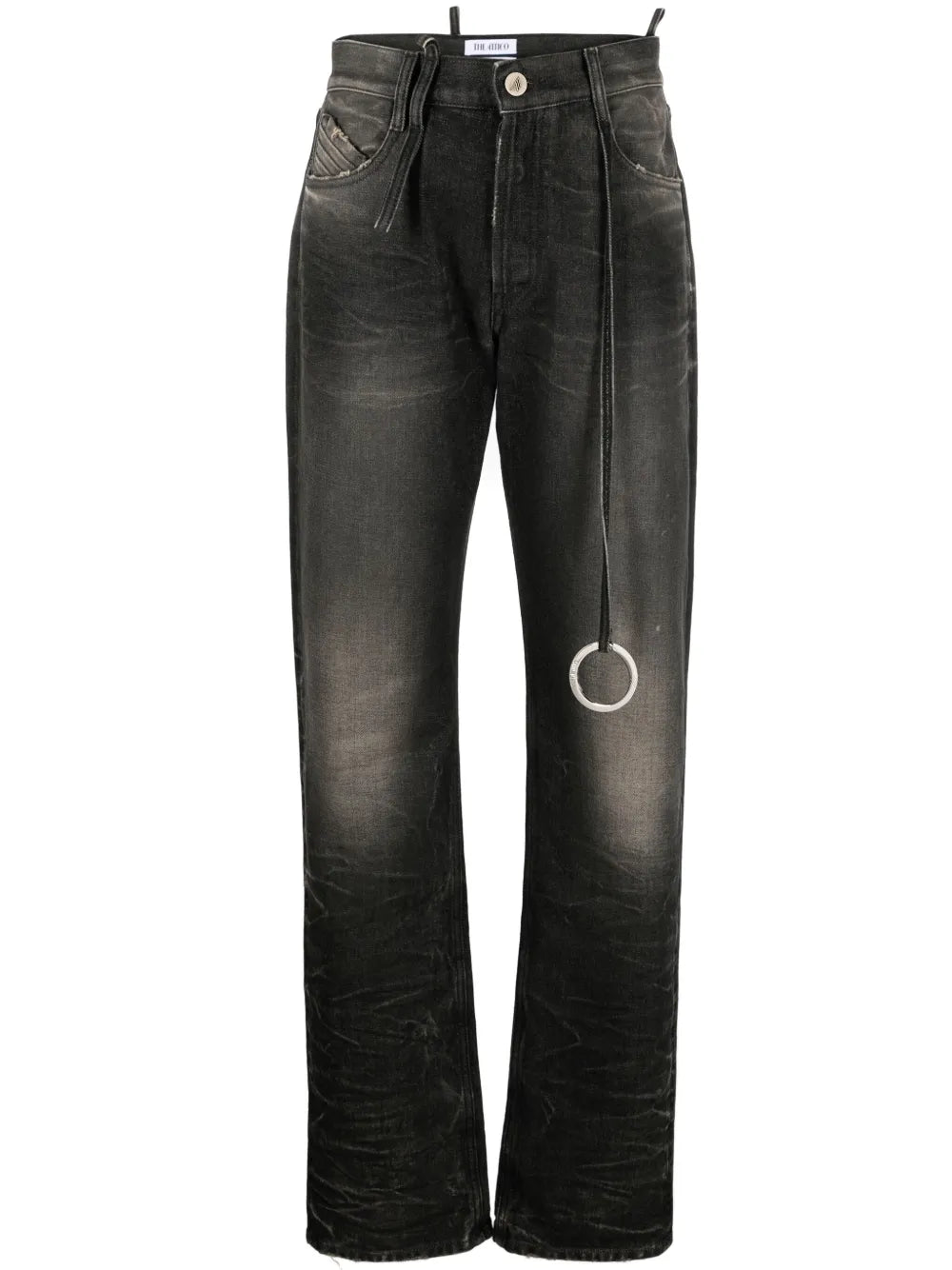 Mid-Rise Tapered-Leg Jeans