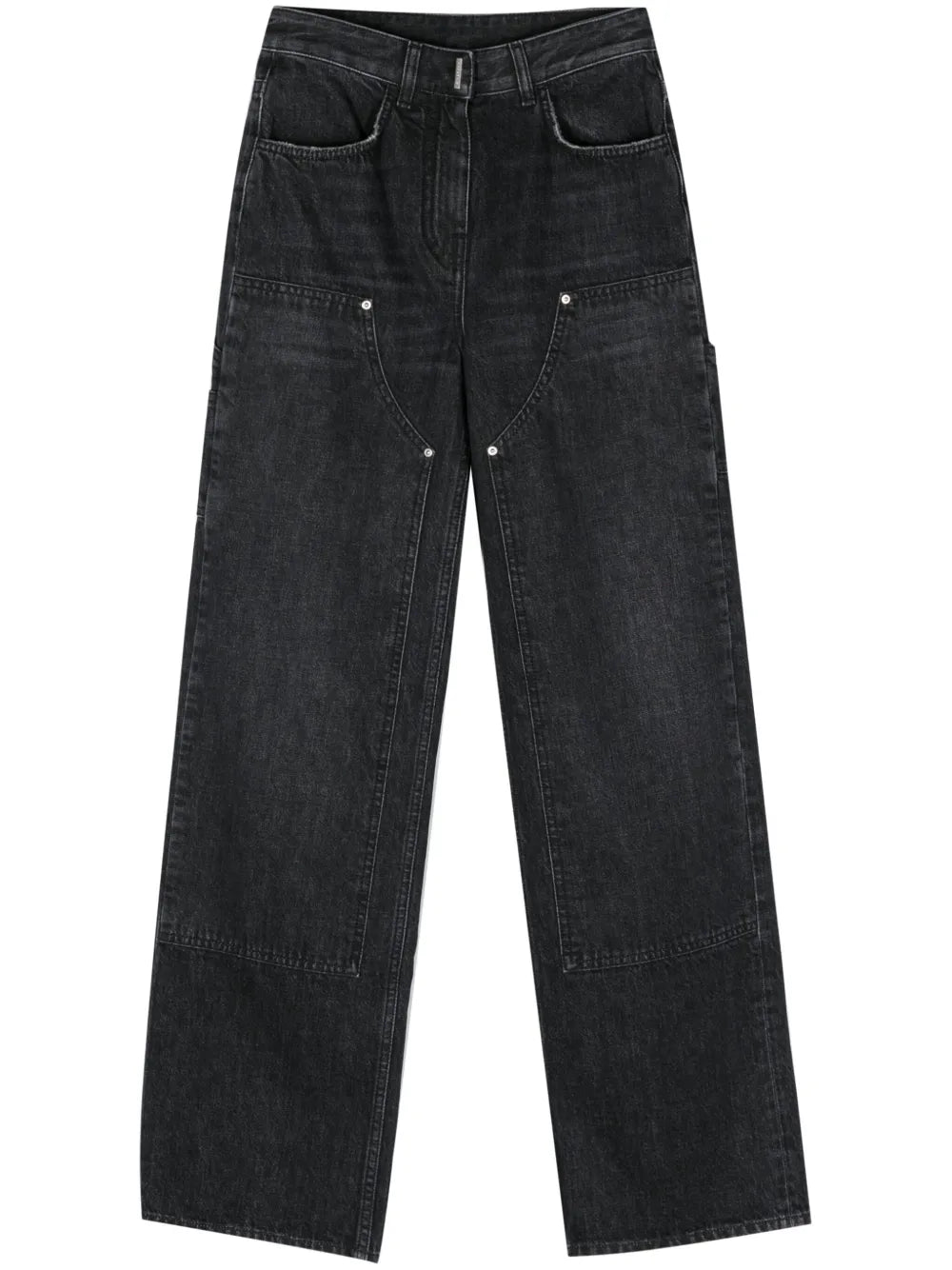 Mid-Rise Wide-Leg Jeans
