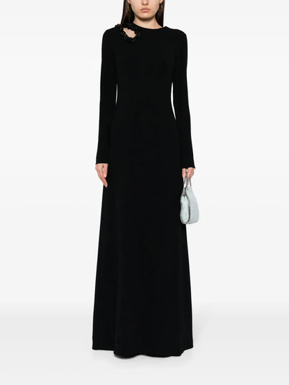 Crystal-Embellished Cut-Out Maxi Dress