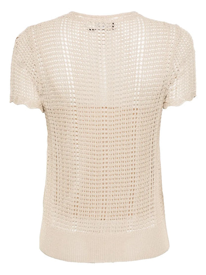 Eyelatopen-Knit T-Shirt