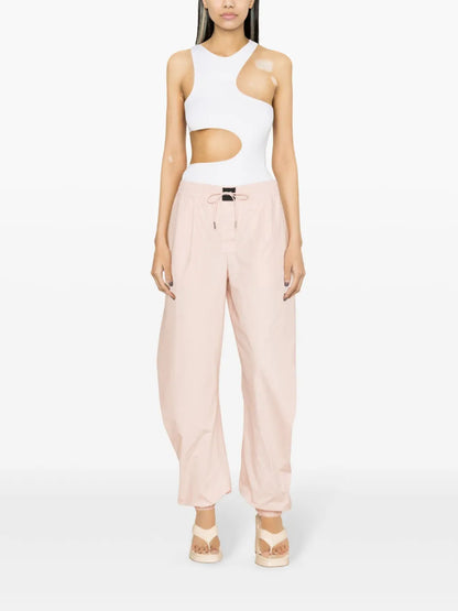 Tapered Cotton Track Pants