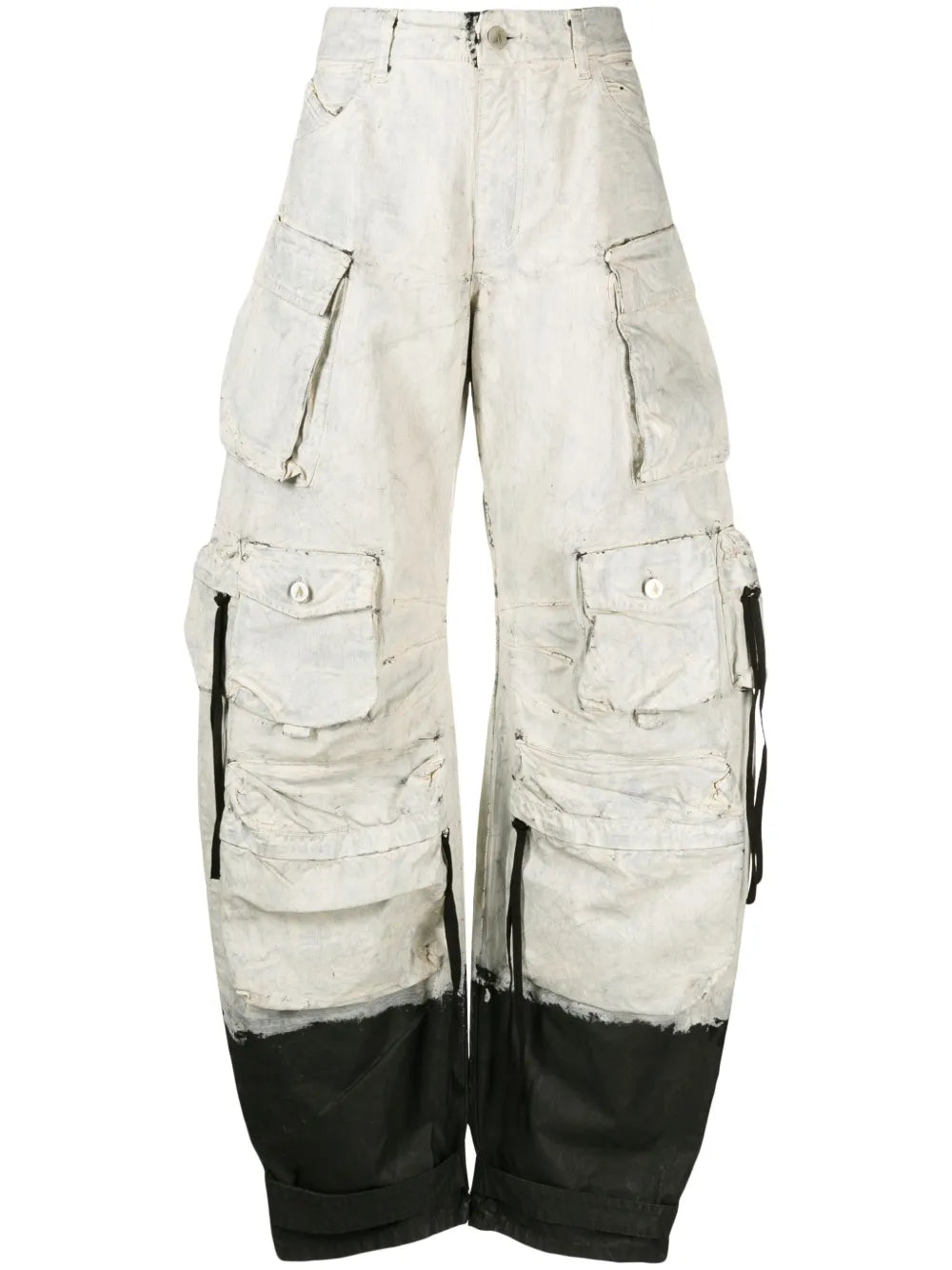 Fern Painted Wide-Leg Jeans