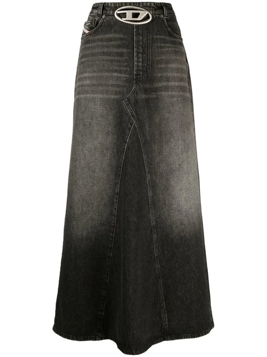 De-Pago Denim Maxi Skirt